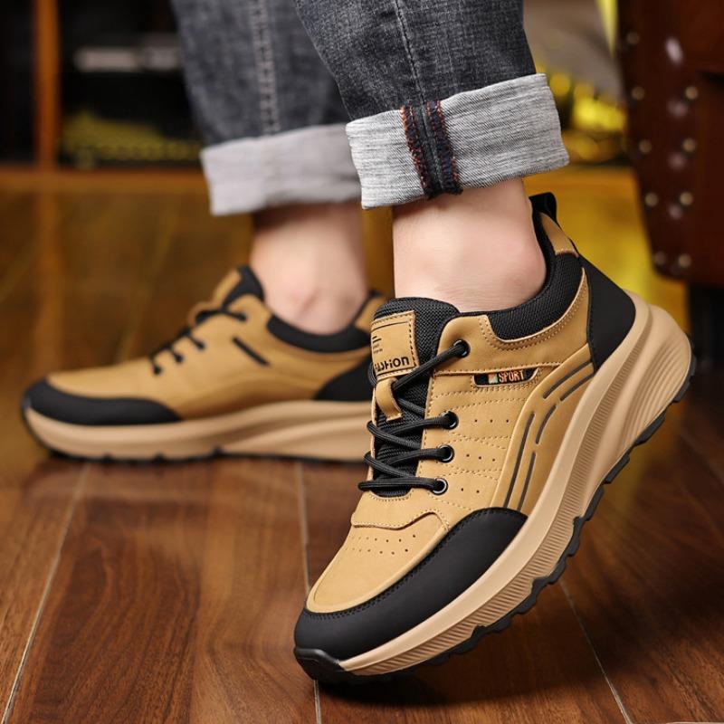 Fashion New Designer Platform Hiking Shoes for Men Spring Autumn Soft-soled Men's Running Shoe Fashion Outdoor Sport Zapatos Para Hombre