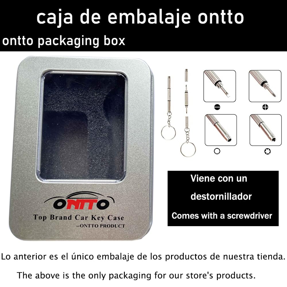 Ontto Land Rover Spezifische Schlüsselhülle, Schlüsseletui, Schlüsselanhänger, Kratzfest, Zinklegierung,