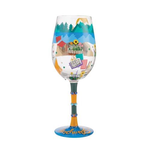 enesco Lolita Wine Glass Glamping 6010893