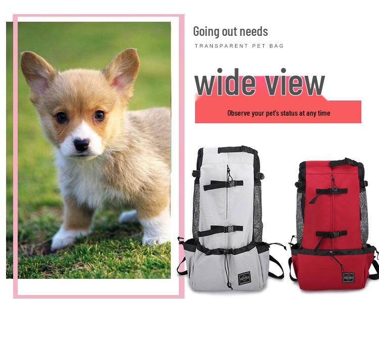 Pet Travel Backpack: Ventilated & Breathable Double Shoulder Bag for Dogs - Perfect for Biking & Shopping