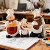 Chef Kitchen Decor 3Piece Decorations Holding Instrument Small Kitchen Decor For Home Dining Restaurant Pantry Theme Room Gnome