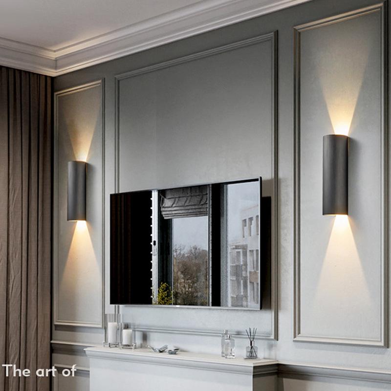 Minimalist Designer Wall Lamp for Living Room, Bedroom, Hotel Corridor, and Bedside: "Light & Shadow"
