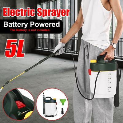 5L Electric Mist Sprayer Agricultural Pesticide Dispenser Garden Battery Powered Fogger Disinfection Machine Adjustable Strap