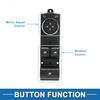 Power Window Switch No.FR3Z14529CB Window Control Switch for Ford for Mustang 2015-2020 Black