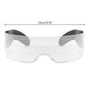 Chemion LED Visor Rave Glasses for Men Cosplay Festivals Halloween Bars Clubs