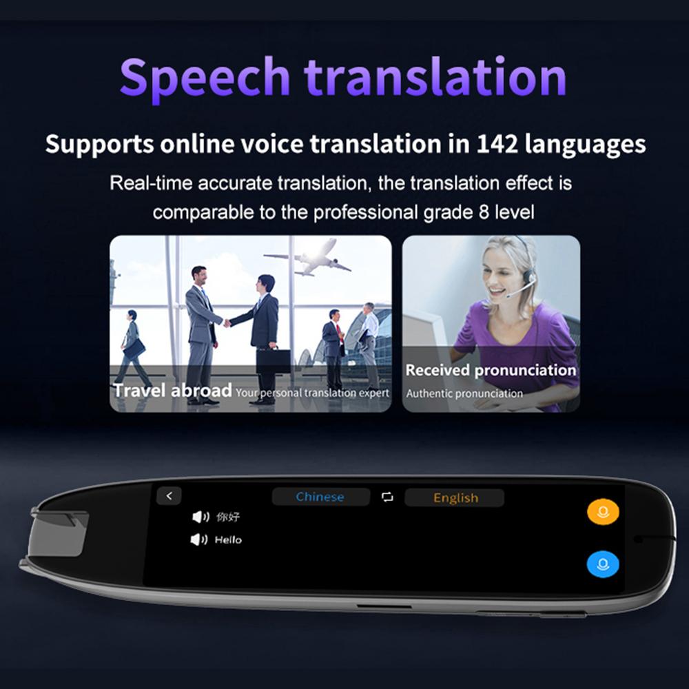 Dictionary Translation Pen Scan Reader Device Text Scanning Reading Translator WiFi/BT Connection Online Photo Translate