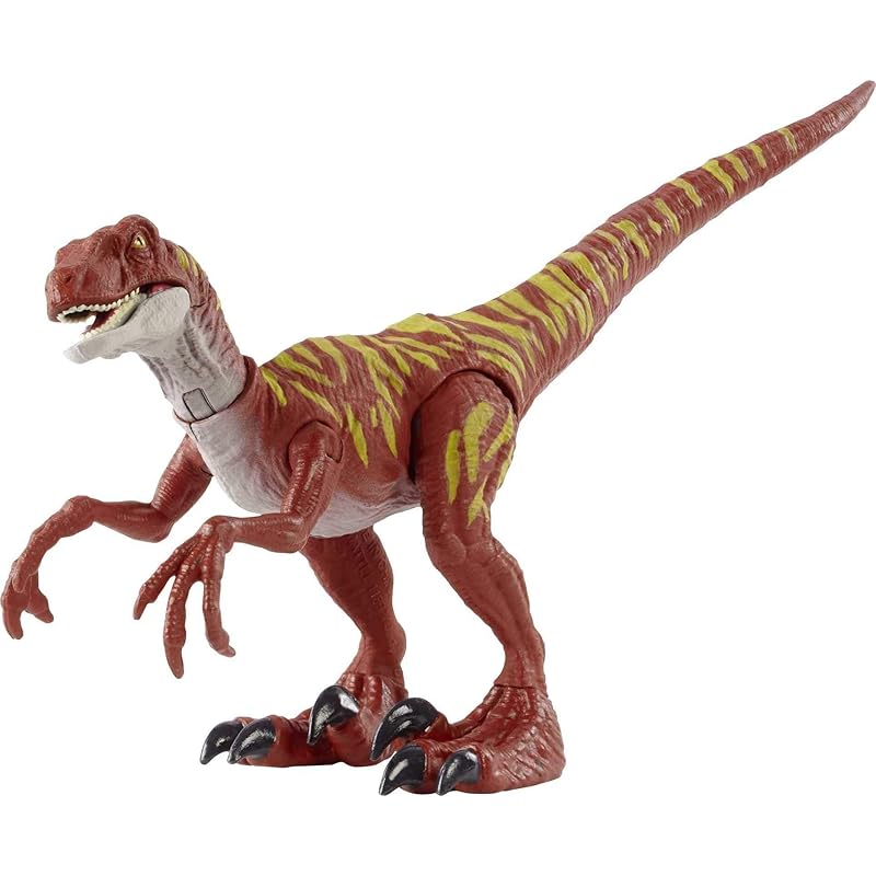 

mattel Мир Юрского периода МИР) настоящие мини-фигурки Прыгай! Велоцираптор [Общая длина: 20 см] [Игрушки-динозавры][4 года и старше] HBX31