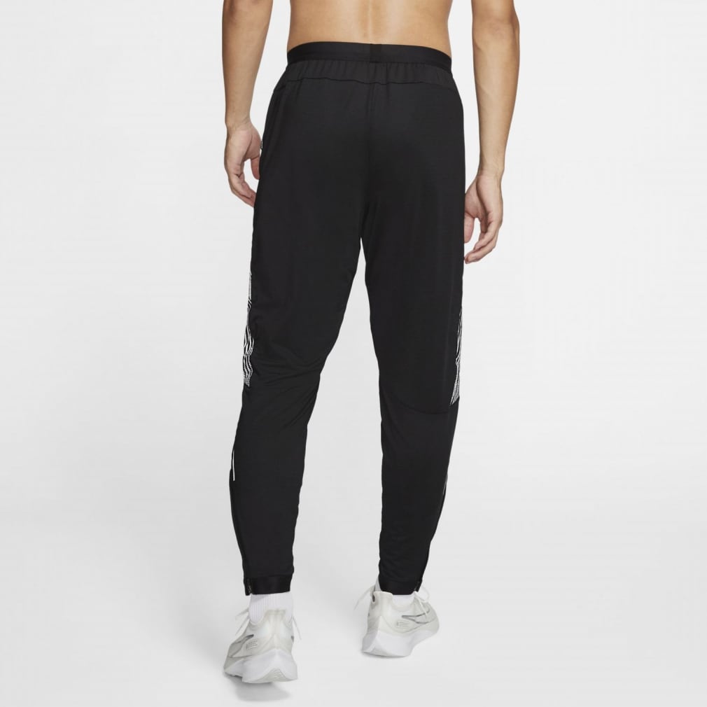 Nike Phenom Paneled Zip-Cuff Running Pants Men Bottoms Grey Black CJ5710-010