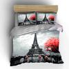 Eiffel Tower, red trees. Bedding sets Duvet cover sets Duvet covers Pillowcases(1* Duvet Cover 2* Pillowcases without duvet insert)