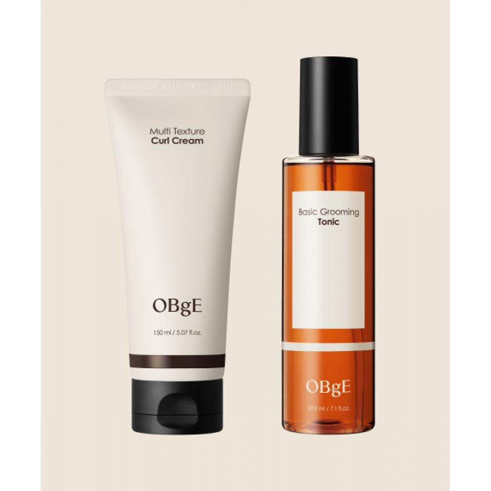 Obge Multi Texture Curl Cream+basic Grooming Tonic Set NONE