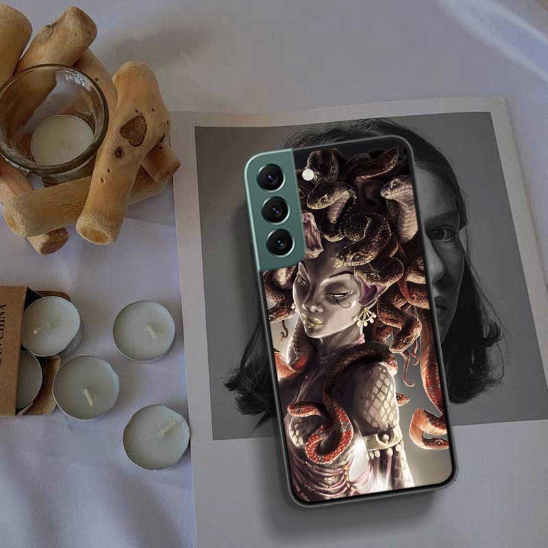 Custodia per telefono Medusa nella mitologia greca antica Per Samsung A15 A25 A35 A55 Galaxy A70S A50S A30S A30 A40 A71 A51 A41 A31 A21 A11 A