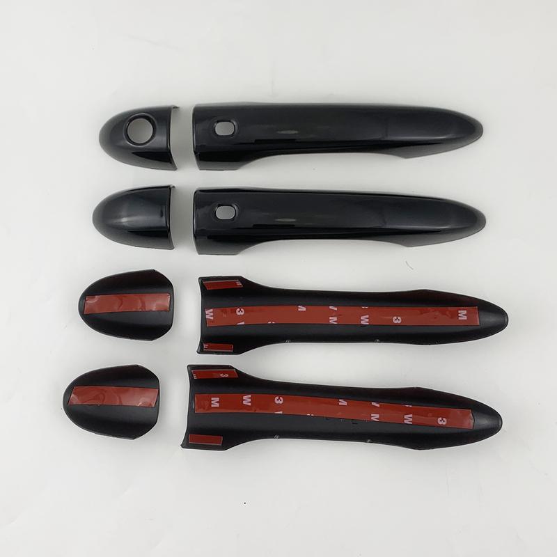 Gloss Black Car Accessories Door Handle Cover Trim Paste Style for Maserati Levante 2016 2017 2018 Ghibli 2014-2018 Quattroporte