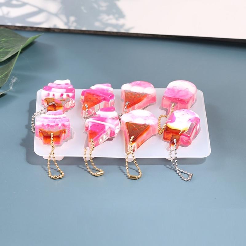 Silicone Ice Cream Mould Food Grade Crafting Tool for Resin Jewelry and Craft Art