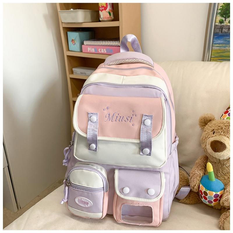 

Школьный рюкзак новый высококачественный в стиле колледжа свежий и милый рюкзак конфетных цветов для учеников средней школы легкий рюкзак