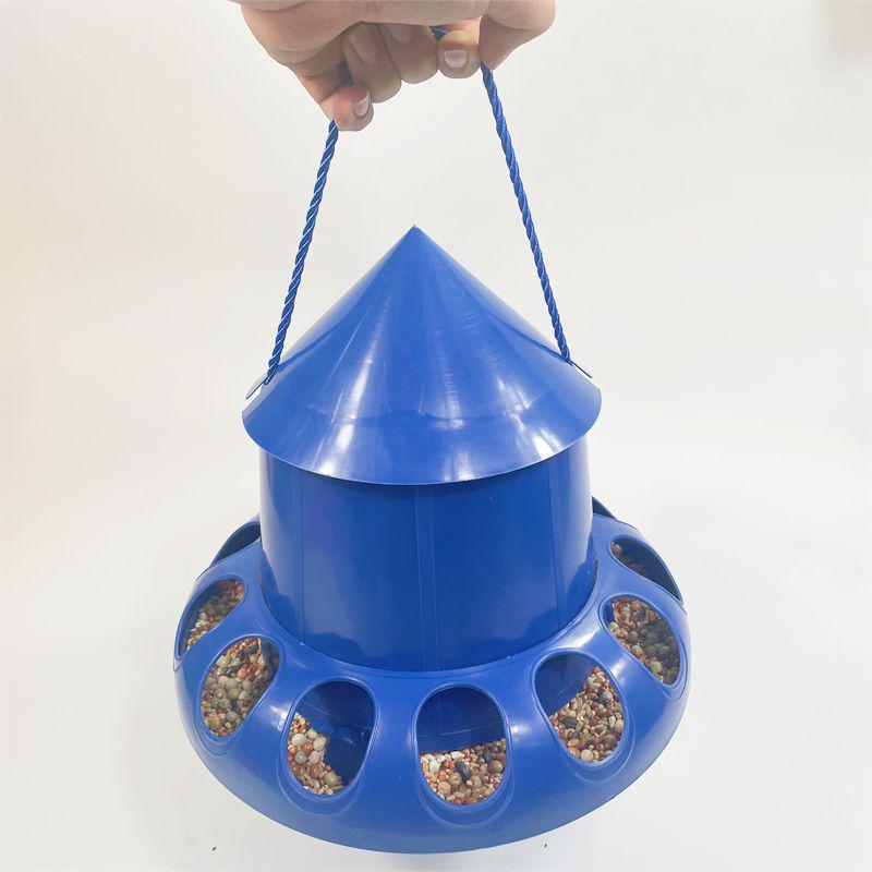 Poultry Anti-Scatter & Splash Automatic Feeder/Dispenser for Chickens, Ducks, Geese, and Quails