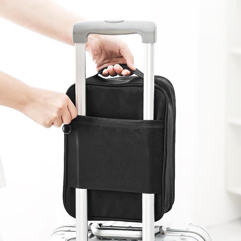 MIAOQIAO Portable 3-Compartment Shoe Bag