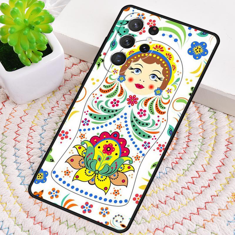 Russian Nesting Doll TPU Phone Case For Samsung Galaxy note 10 pro S26 S25 S24 S23 S22 Ultra Plus S21 FE S20 Shockproof Cover