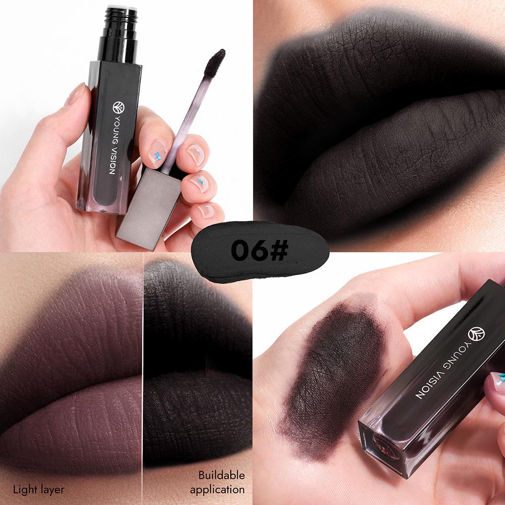 6-color Matte Velvet Mist Sexy Lip Mud Non-stick Cup Waterproof Multi-purpose Eyeshadow Blush Contouring 4-in-1 Makeup