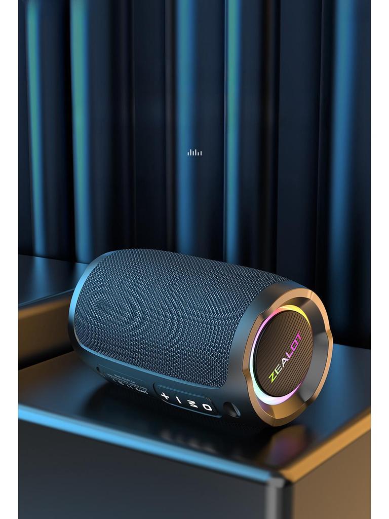 Fanatic S49 Portable Waterproof Mini Bluetooth Speaker with Subwoofer and Lights