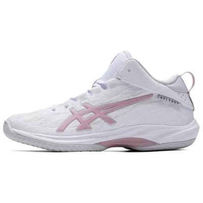 GELHOOP V17 Support Abrasion Resistant Mid Top Basketball Shoes Unisex White Pink 1063A101-105