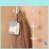 Plastic Multiarm Closet Hook With Rotating Fourclaw Design For Home Organization
