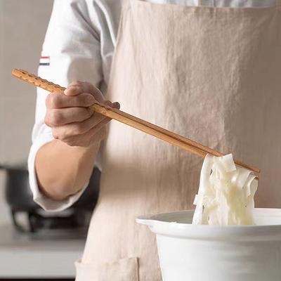 Japonské extra dlouhé dřevěné hůlky leštěné bukové dřevo hůlky na smažené jídlo nudle protiskluzové hůlky kuchyňské kuchařské náčiní