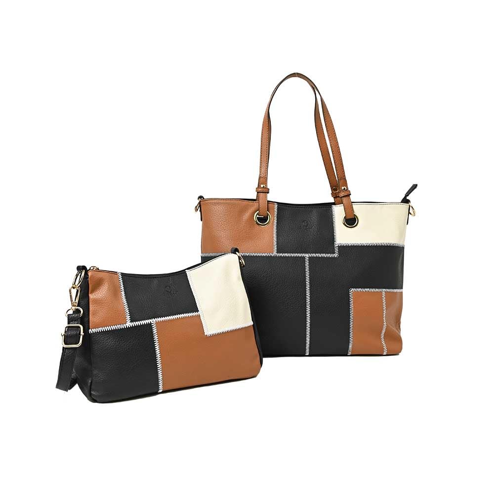 

Tote Bag Patchwork Design Tote Bag for Large Going Day Present [MORE AUNI] D.KELLY Women, Capacity, Travel, Out, Cute, Spring, Summer, Date, Stylish,