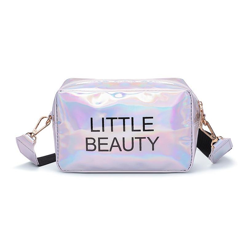 Spring new product change bag printed glossy cool laser letter mobile phone bag women's bag