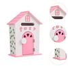 Wall Mount Mailbox Mailbox with Key Lock Wood Communication Mail Box Drop Box Letterbox for Corridor Front Door