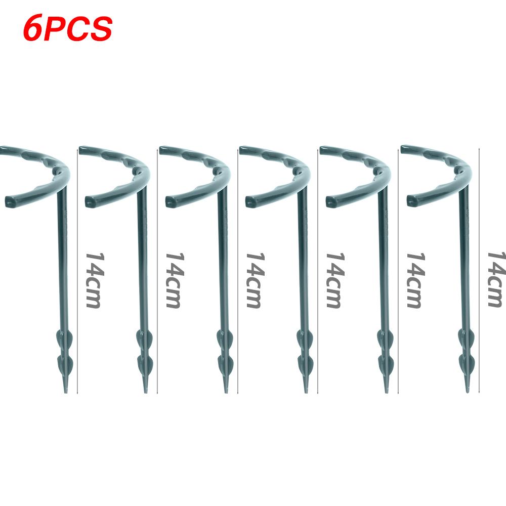 2/4/6PCS Plastic Plant Support Pile Frame Greenhouse Arrangement Semicircle Fixed Rod Indoor Flower Plant Vine Climbing Bracket