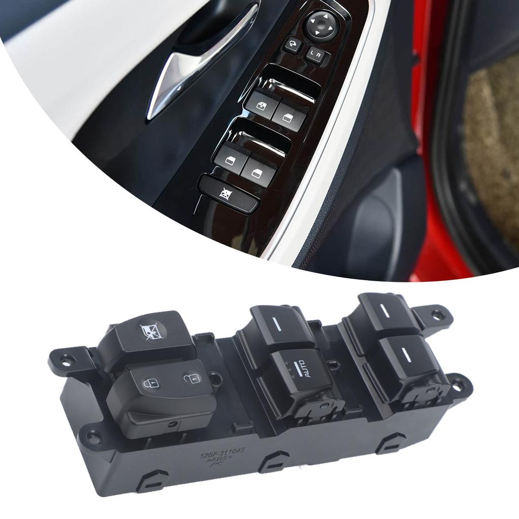 Master Window Lifter Control Switch For Hyundai IX25 For Creta 93570-C9100 Black Plastic Interior Parts