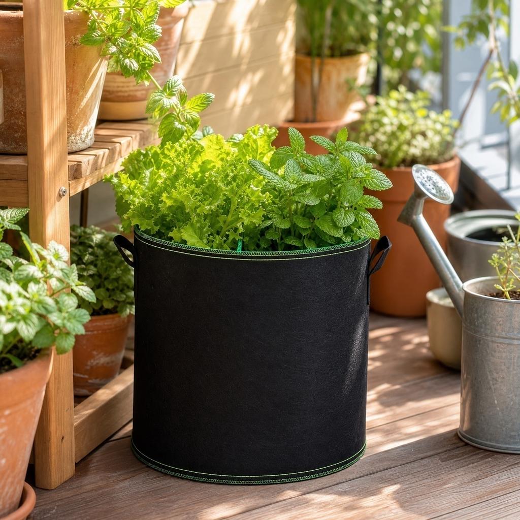 Large Fabric Grow Bag for Plants Vegetables and Flowers Durable Breathable Garden Planter Container with Handles for Easy Transport