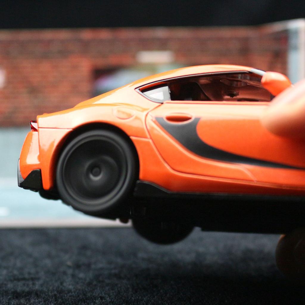 1/32 Fast-Furious 9 Toyota GR Supra Racing Car Toy for Children Diecast Miniature Model Pull Back Collection Gift for Boy Kid