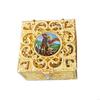 62KD Rosary Bead Box Necklace Metal Christian Catholic Religious Jewelry Case Storage