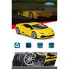 WELLY 1/24 Lamborghini Huracan LP610-4 Alloy Racing Car Model Diecast Metal Sports Car Model Simulation Collection Kids Toy Gift