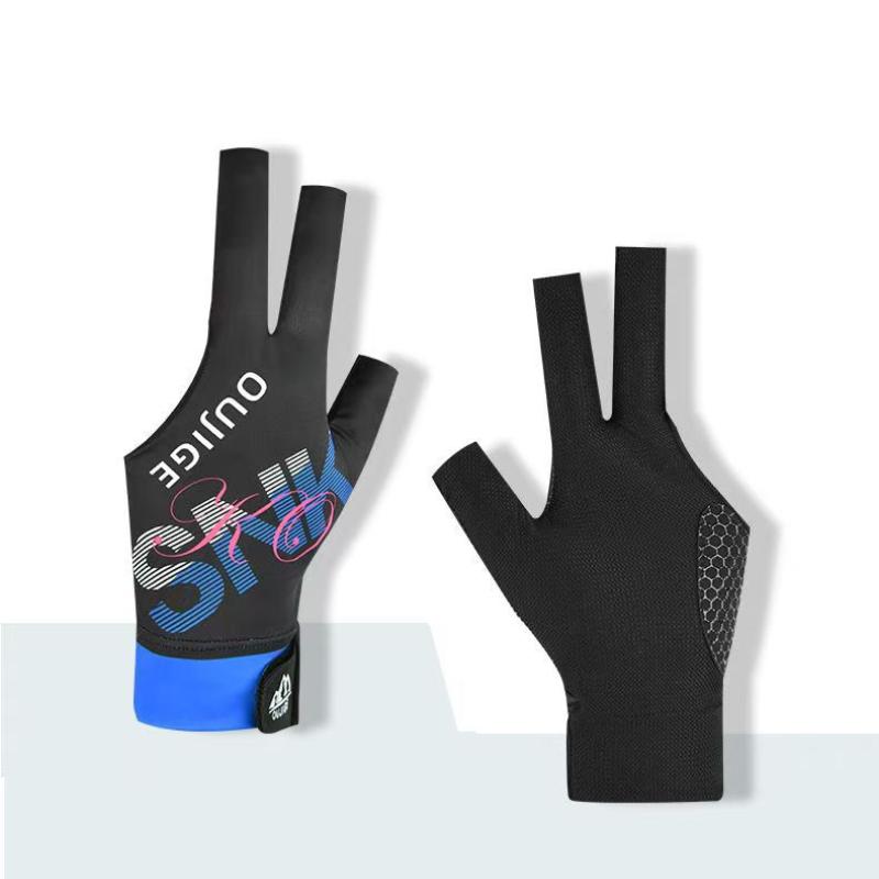 3 Finger Billiard Glove Open Finger Design Breathable Polyester AntiSlip for Pool and Snooker Player