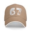 67 Viking Warrior Silhouette Number Baseball Cap Women Men Custom DIY Trucker Hat Summer Casual Running Hippie Baseball Caps