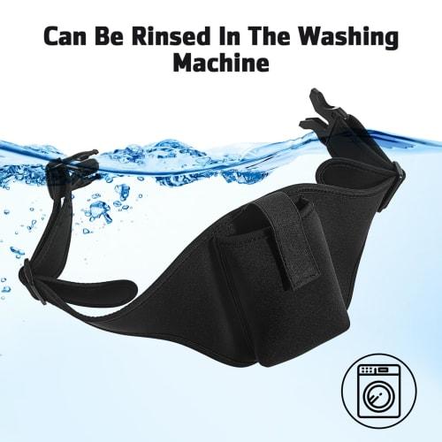 Kisangel Adjustable Microphone Waist Belt, Microphone Bag, Microphone Holder Pack, Absorbent Belt, Waistband for Workouts