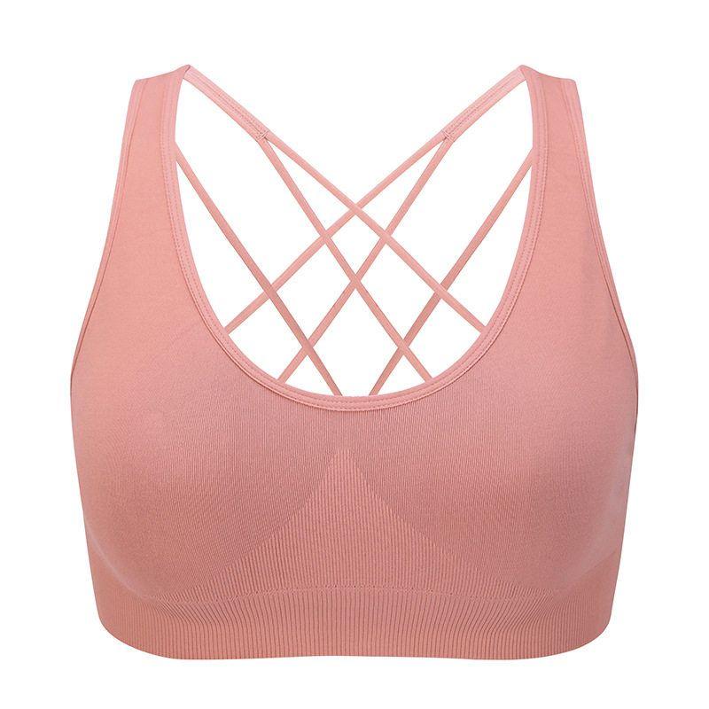 Color Discount Jm363 Fashion Fashion Seamless Bras Female without Steel Ring Bubble Wrap Beauty Back Yoga Underwear