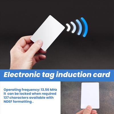 20Pcs NFC Cards White Blank for NTAG215 PVC Tags Waterpoof 504Bytes Chip Sticker
