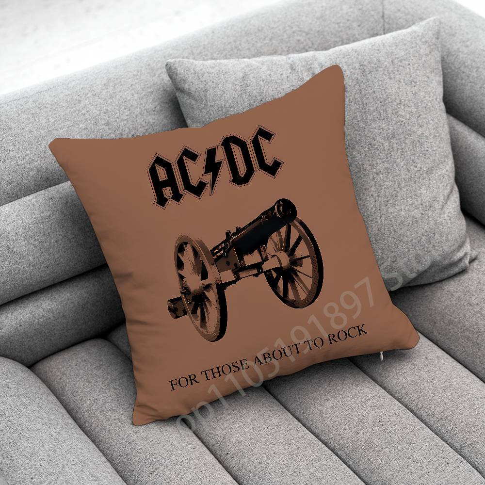 A-AC Highway to Hell D-DC Throw Pillow Case For 45x45cm 40x40cm 55x55cm 50x50cm 30x30cm Square Car Pillowcase Shell