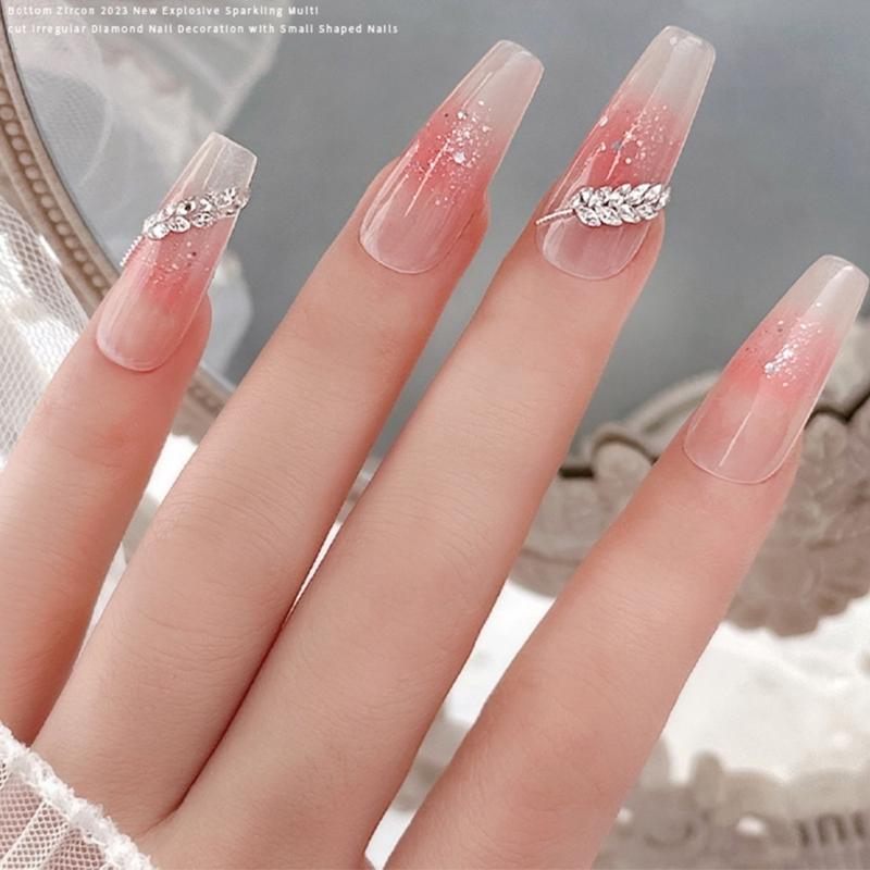 50Pcs Flatback Nail Rhinestones Mini Diamond Nail Charms 3D Crystal Gems Jewelry DIY Manicure Nail Decoration Part