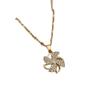 Rotating Windmill Full Of Diamonds Light Luxury Temperament Gorgeous Full Diamond Necklace Female Versatile Collarbone Chain Titanium Steel