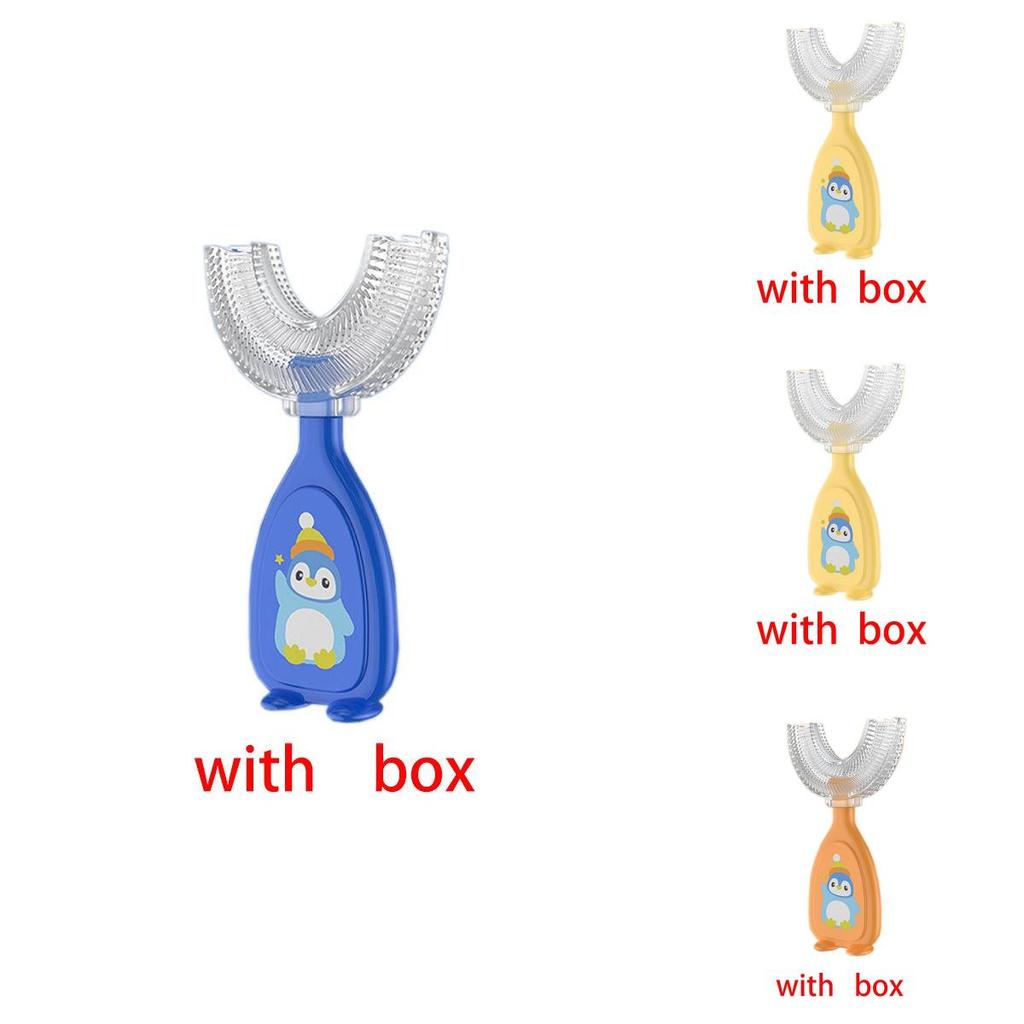 Childrens Ushaped Silicone Toothbrush For Oral Cleaning With Soft Bristles In Multiple Colors