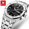 OLEVS 3726 Men's Watches Luxury Top Brand Original Quartz Wrist Watches For Man Luminous Waterproof Dual Calendar Man Watch New