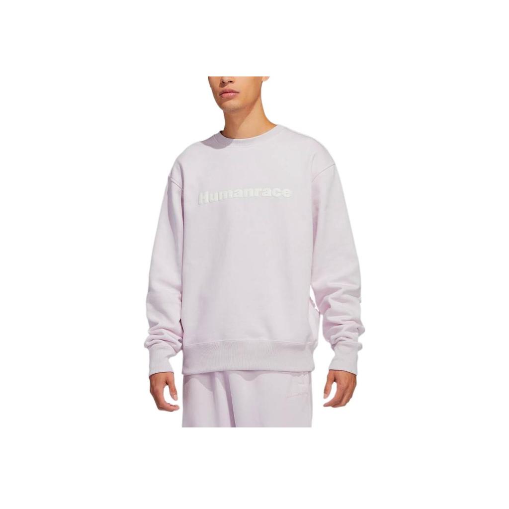 Adidas Originals FW22 Solid Color Logo Crewneck Sweatshirt Unisex Sweatshirt Pink HS4830