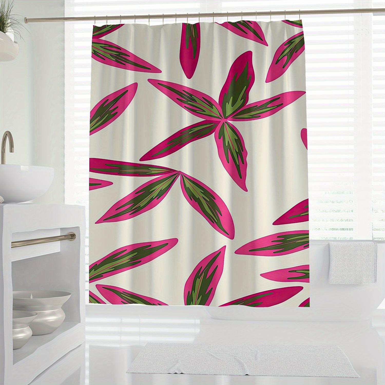 

1Pc Modern Style Colorful Fashion Bathroom Shower Curtain, Digital Print, Water Resistant Bath Decor W60H190(CM)-1 Pcs