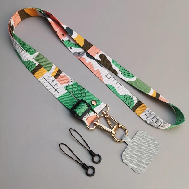 Künstlerischer Crossbody Handytasche Lanyard Riemen Hängendes Halsseil Verstellbar Handy Anhänger Lanyard Mit Universal Clip Dichtung
