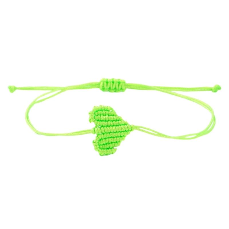 Romance Hemps Cord Bracelets Bohemian Braided Heart Pattern Unisex Love Tokens Handcrafted Couple Jewelry Accessory