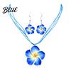 Easy Wear Flower Jewelry 2Pcs/Set Lightweight Floral Set Polymer Clay